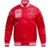 Detroit Red Wings Vintage Red Satin Jacket