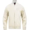 Detroit Red Wings White Satin Vintage Bomber Jacket