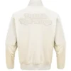 Detroit Red Wings White Satin Vintage Bomber Jacket Back