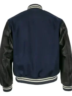 Detroit Tigers 1955 Authentic Black Wool Varsity Jacket Back