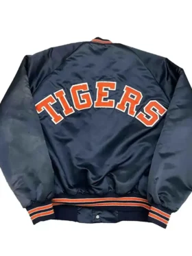 Detroit Tigers 90’s Satin Varsity Jacket Back