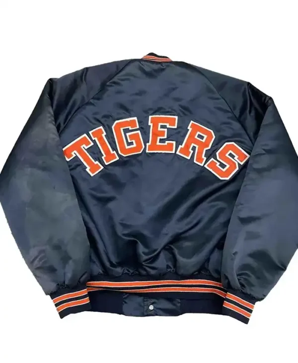 Detroit Tigers 90’s Satin Varsity Jacket Back