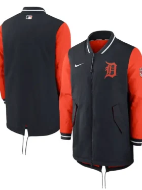 Detroit Tigers Dugout Zipper Bomber Jacket