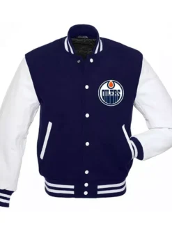 Edmonton Oilers Wool Varsity Jacket