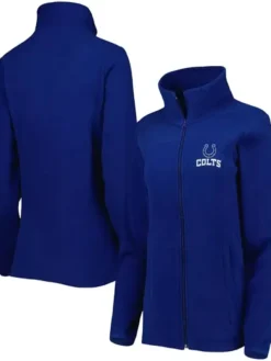 Elwin Roob Indianapolis Colts Zip Blue Track Jacket