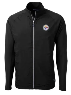 Emely Pittsburgh Steelers Black Full Zip Track Jacket