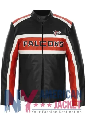 Falcons NFL Atlanta Leather Biker Jacket