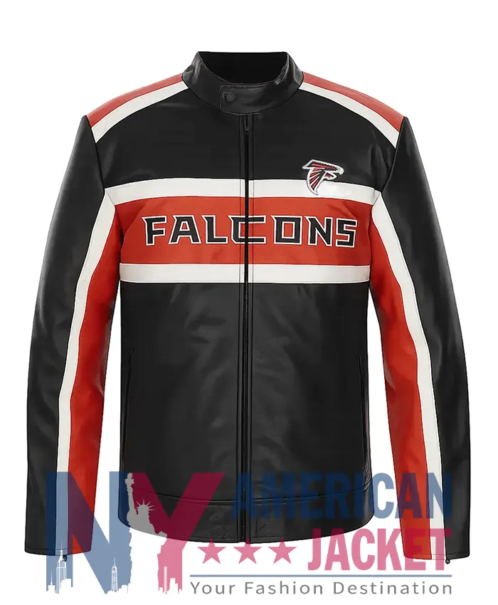Falcons NFL Atlanta Leather Biker Jacket
