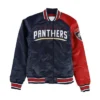 Florida Panthers Hometown Blue And Red Satin Varsity Jacket