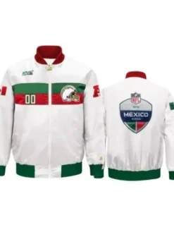 Garnett NFL Los Angeles Chargers White Satin Bomber Jacket
