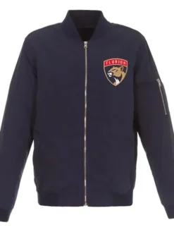 Gayle Florida Panthers Navy Lightweight Bomber Jacket