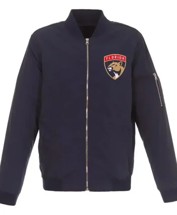 Gayle Florida Panthers Navy Lightweight Bomber Jacket