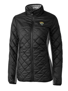 Gayle Harris Jacksonville Jaguars Black Zip Quilted Jacket