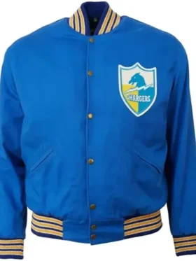 Gleichner Los Angeles Chargers Blue Wool Varsity Jacket