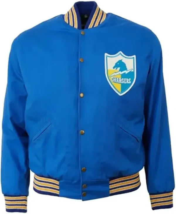 Gleichner Los Angeles Chargers Blue Wool Varsity Jacket