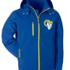 Glenda Los Angeles Rams Blue Hooded Jacket