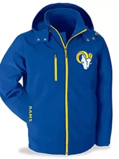 Glenda Los Angeles Rams Blue Hooded Jacket