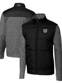 Glennie Las Vegas Raiders Black Track Full Zip Jacket