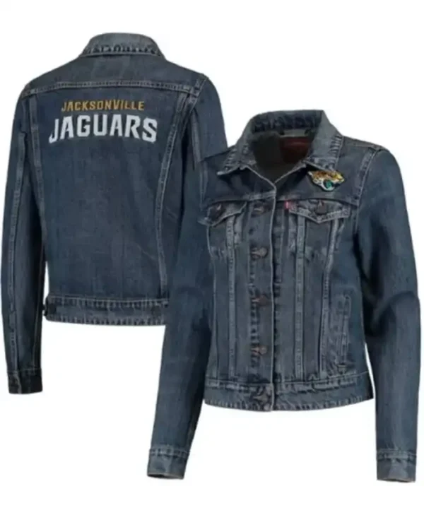 Graham Beier Jacksonville Jaguars Blue Denim Jacket
