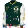Green Bay Packers Aparecida Green Wool Varsity Jacket