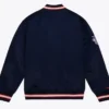 Houston Astros Full Snap Satin Varsity Jacket Back