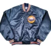 Houston Astros Navy Blue Vintage Satin Varsity Jacket