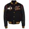 Javier Washington Commanders Black Varsity Jacket