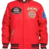 Jerald San Francisco 49ers Red Wool Varsity Jacket