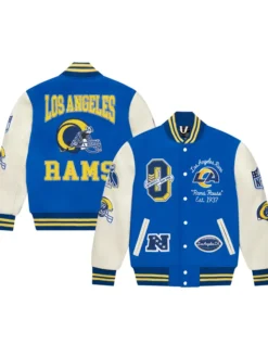Jerrod Los Angeles Rams Wool Blue Varsity Jacket