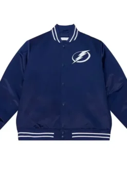 Joanie Tampa Bay Lightning Heavyweight Blue Varsity Jacket