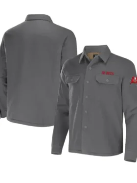 Joannie Tampa Bay Buccaneers Button Up Grey Shirt