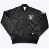 Josue Mills Ice Cube Raiders Black Satin Varsity Jacket