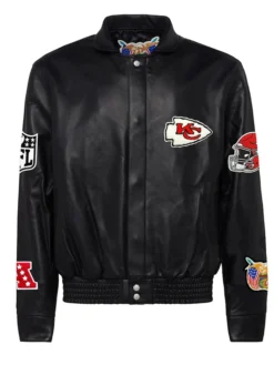 Kansas City Chiefs Black Leather Jacket