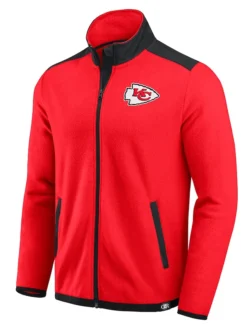 Kansas City Chiefs Fleece Red Full Zip Jacket