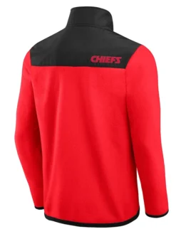 Kansas City Chiefs Fleece Red Full Zip Jacket Back