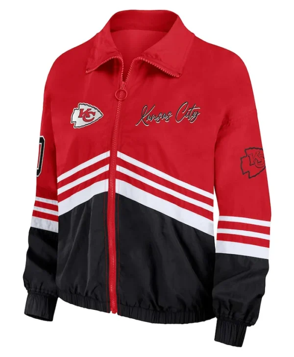 Kansas City Chiefs Red Vintage Windbreaker Zip Jacket