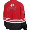 Kansas City Chiefs Red Vintage Windbreaker Zip Jacket Back