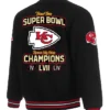 Kansas City Chiefs Super Bowl Outerwear Wool Jacket Back