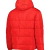 Kansas City Chiefs Winter Red Full Zip Puffer Jacket Back