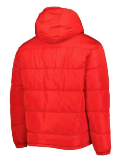 Kansas City Chiefs Winter Red Full Zip Puffer Jacket Back