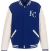 Kansas City Royals Blue And White Varsity Jacket