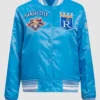 Kansas City Royals Retro Classic Rib Satin Varsity Jacket