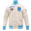 Kansas City Royals Retro Classic Rib Varsity Satin Jacket