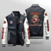 Karin Niners 49ers Black And White Leather Varsity Jacket