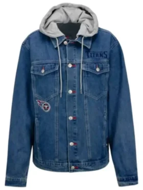 Kiehn Tennessee Titans Blue Denim Hooded Jacket