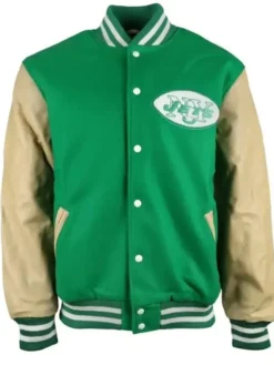 Kimberly New York Jets Green Wool Varsity Jacket