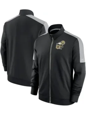 Kody Orn New Orleans Saints Black Zip Track Jacket