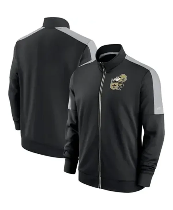 Kody Orn New Orleans Saints Black Zip Track Jacket