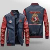 Krueger Niners 49ers Blue And Red Leather Jacket