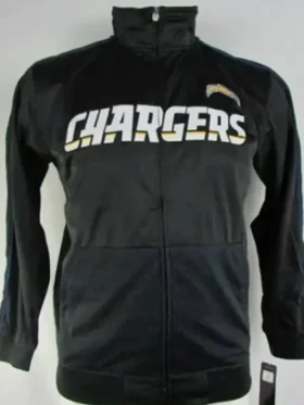 Kylee Los Angeles Chargers Black Track Jacket